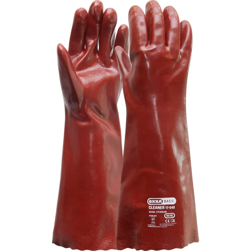Oxxa Cleaner 17-045 Handschuh PVC rot 45cm
