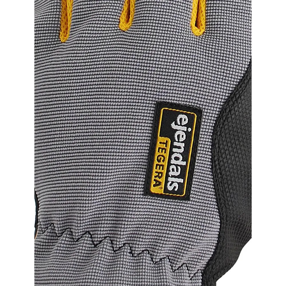 Tegera 9124 Montagehandschuhe Synthetikleder Gr. 11 grau-schwarz