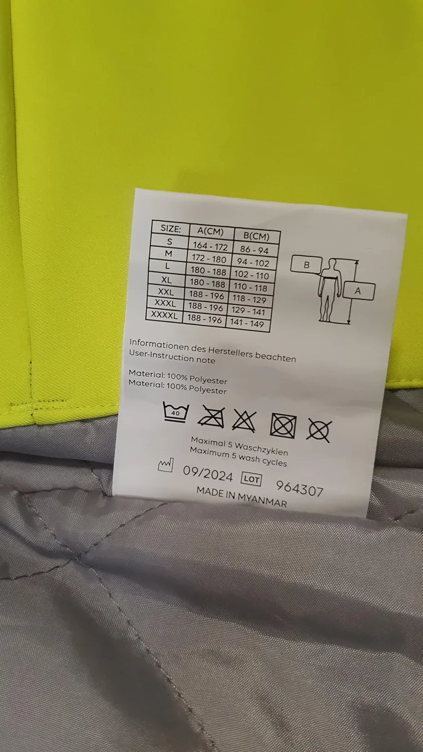 ProFit Winter Warnschutz Softshelljacke XL winddicht EN ISO20471