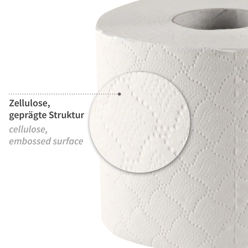 Hygoclean Toilettenpapier 3-lagig weiß 250 Blatt 64 Rollen