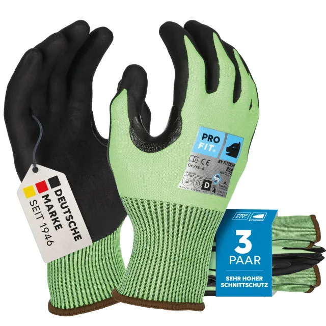 ProFit 868 Schnittschutzhandschuhe Gr.10 Nitril 3 Paar