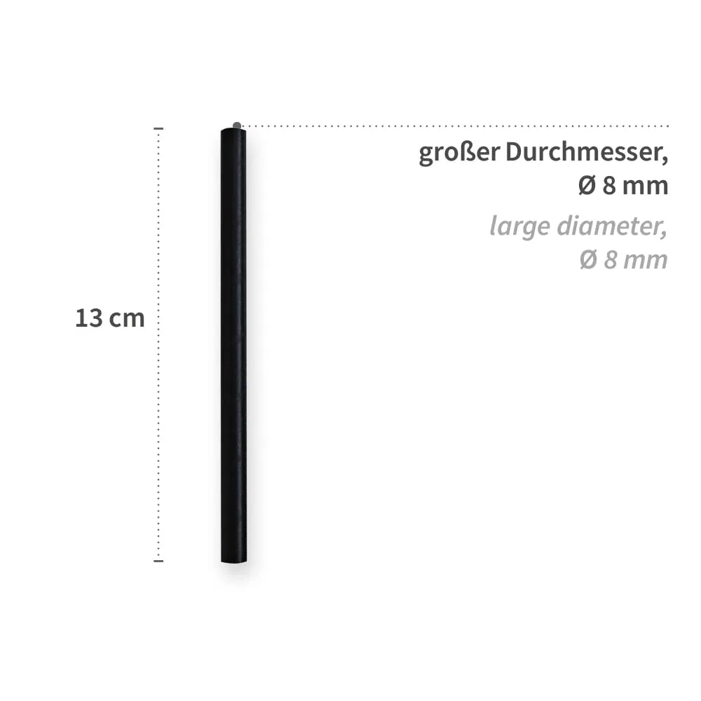 Franz Mensch NatureStar Papiertrinkhalme Cocktail 3400 St schwarz