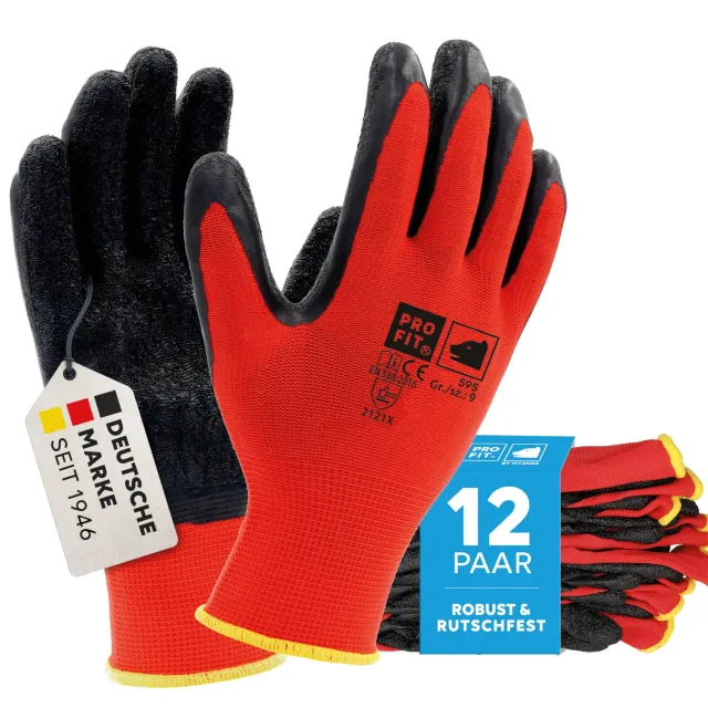 ProFit 595 Arbeitshandschuhe Latex Gr.10 12 Paar