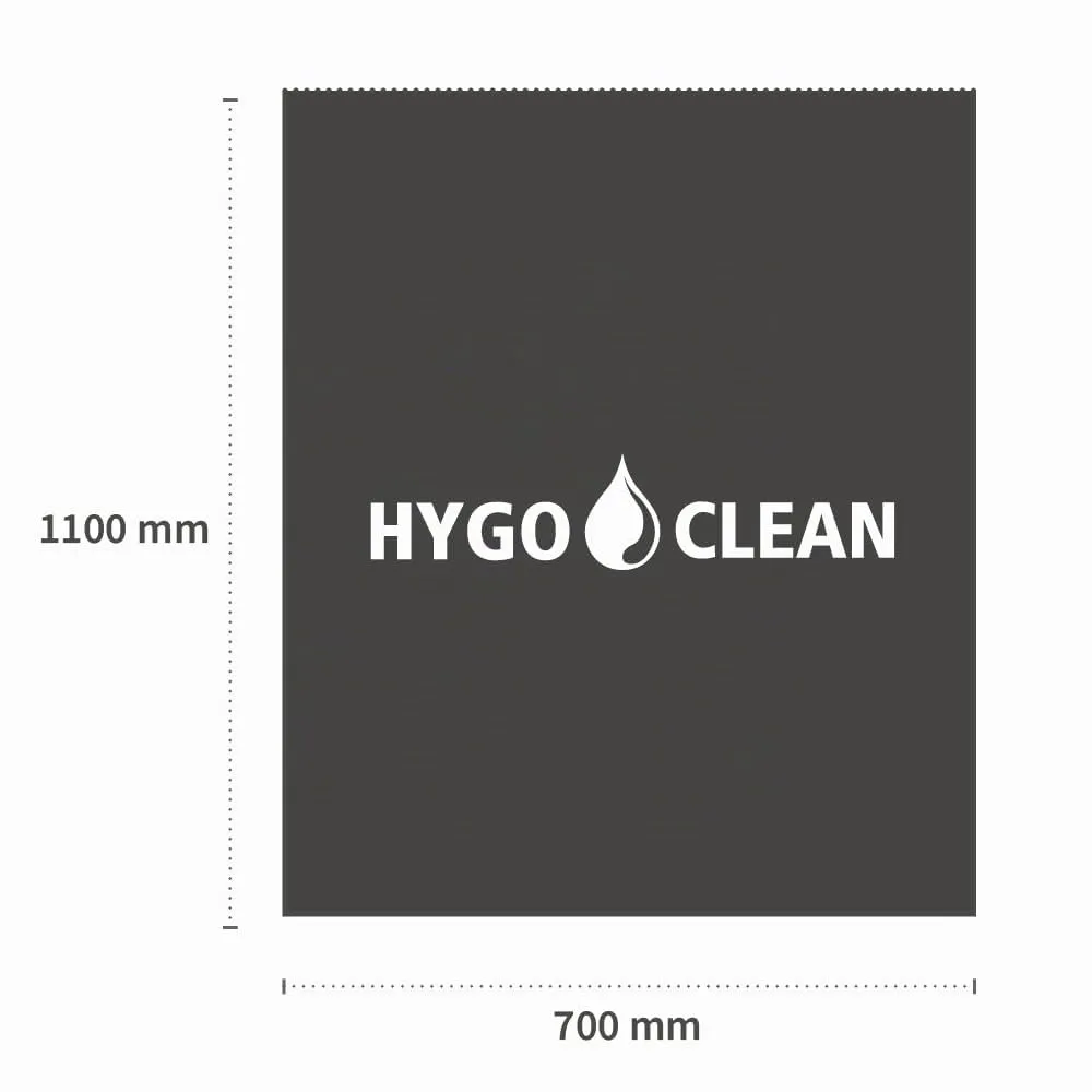 Hygoclean Premium Müllsäcke 120l schwarz 100 Stück 80my