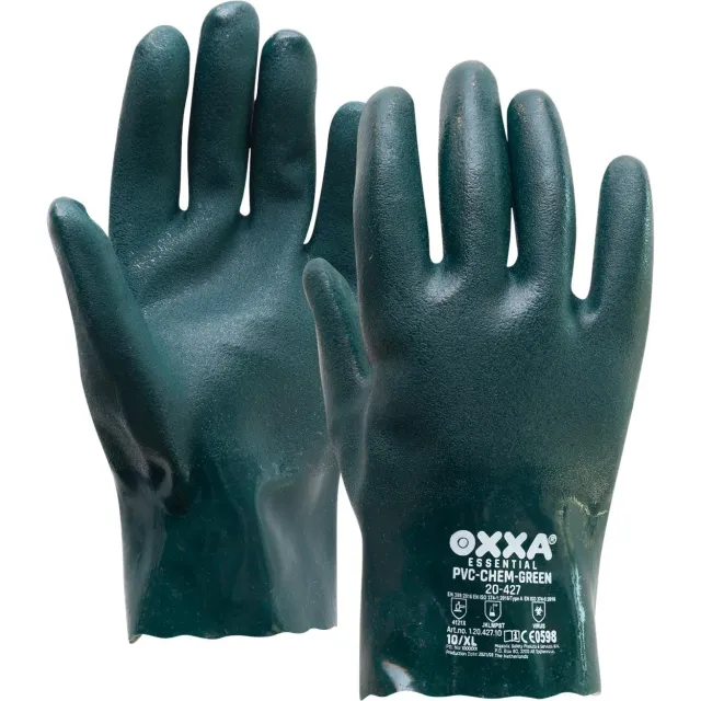 Oxxa PVC-Chem Green 20-427 Chemiehandschuh grün PVC
