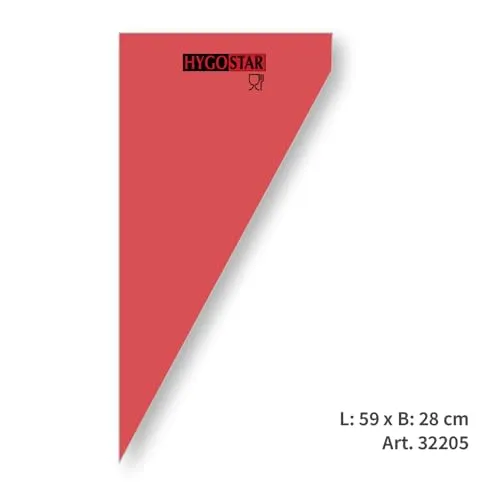 Hygostar Hot Spritzbeutel 59 cm rot 370 Stück hitzebeständig