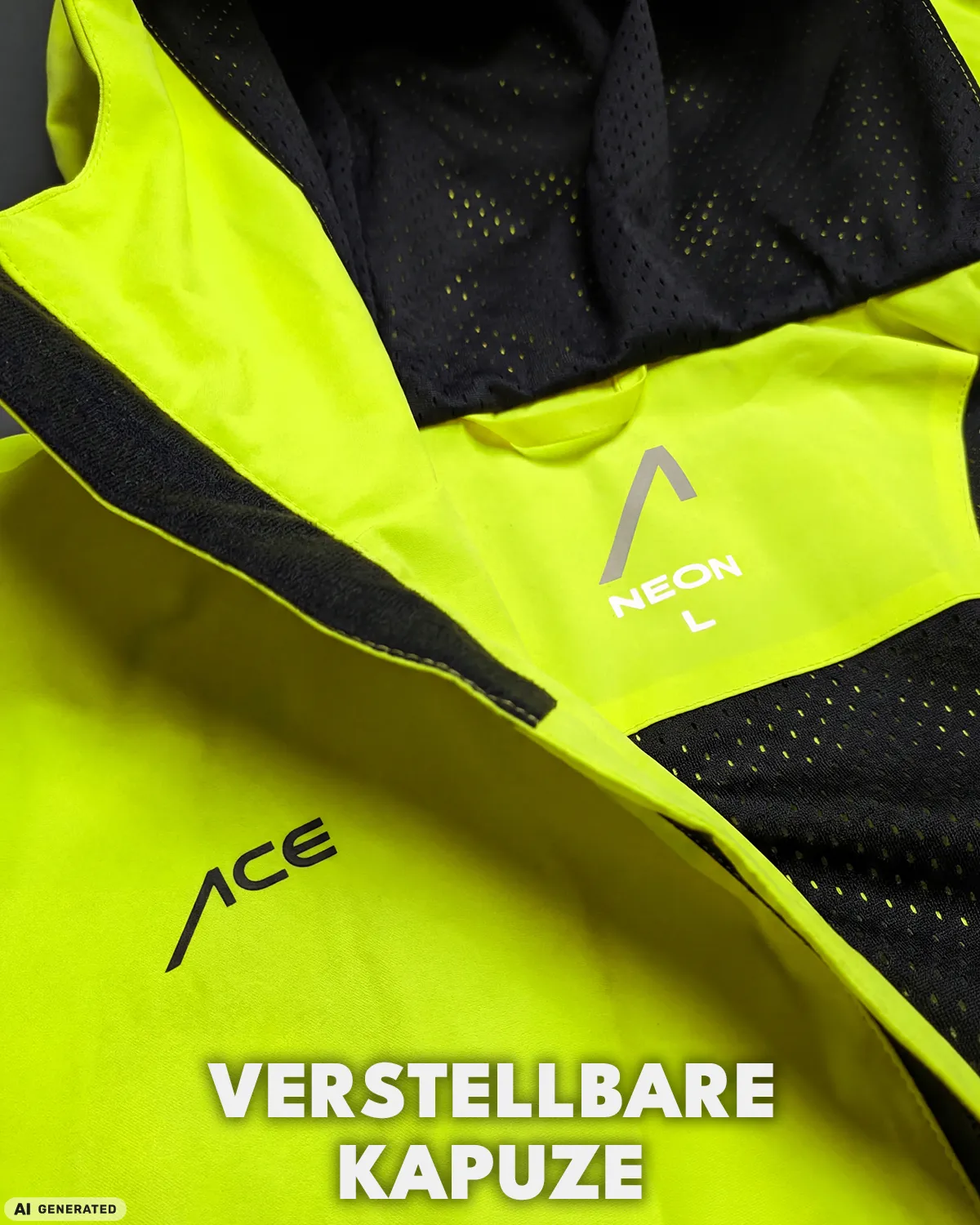 ACE Constructor Hi-Viz Regenjacke Gelb L wasserdicht