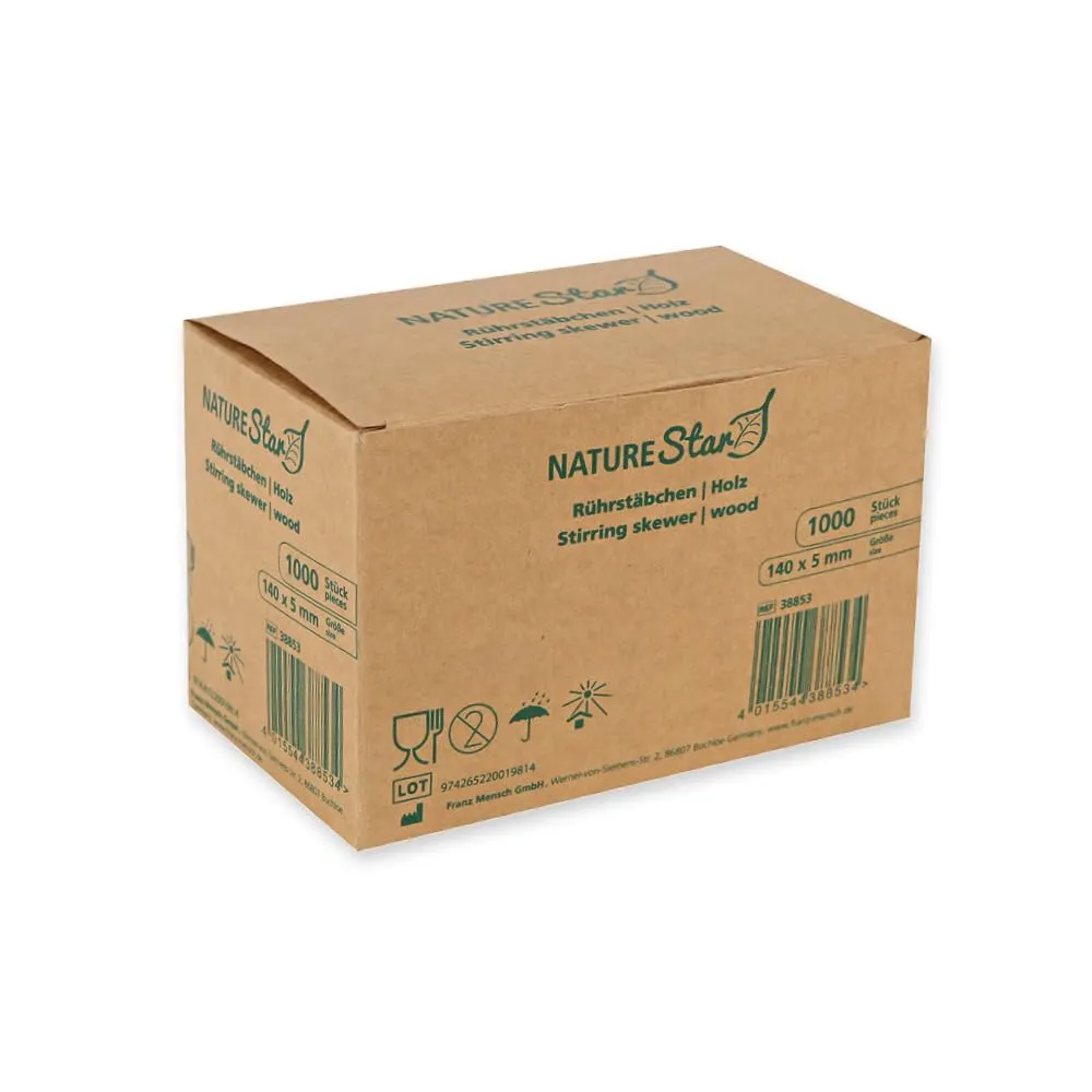 Franz Mensch NatureStar Rührstäbchen Holz 17,8cm geschmacksneutral