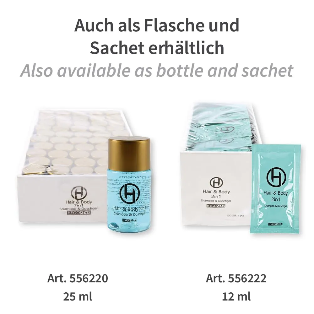Hygostar Hair & Body 2in1 Shampoo-Duschgel Tube 30ml 250 Stück