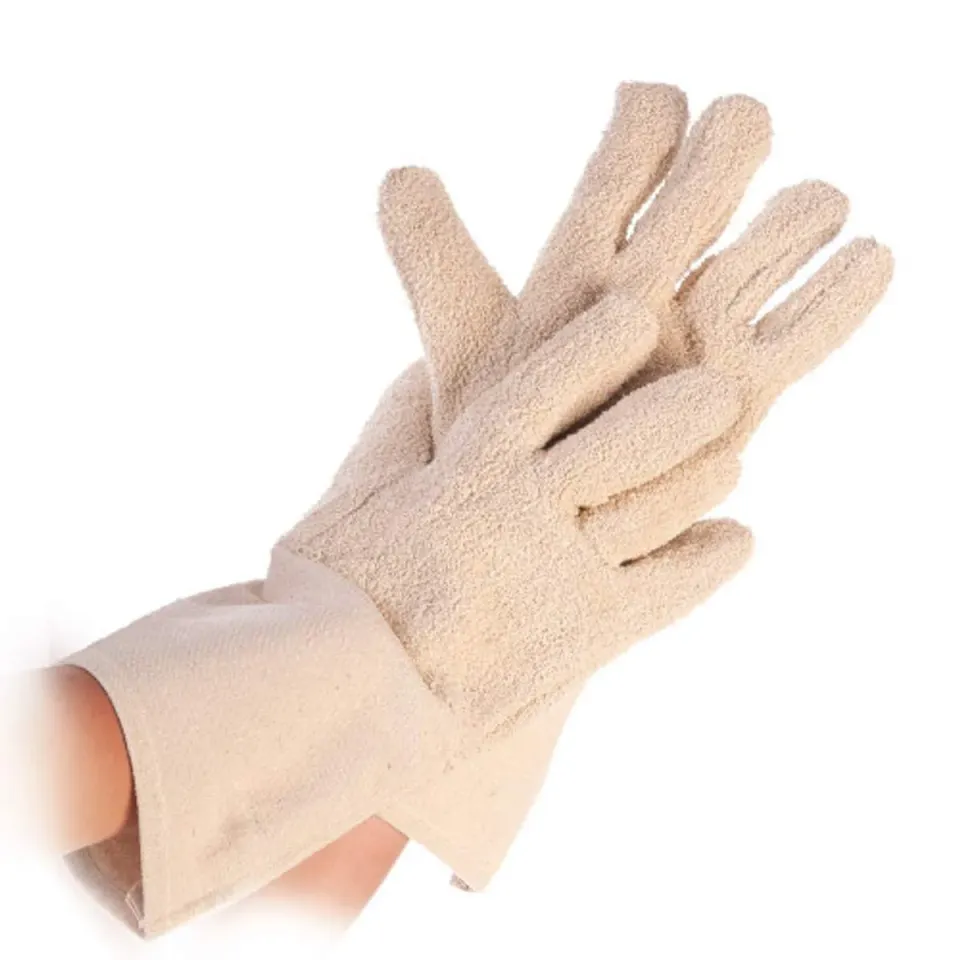 Hygostar 5-Finger Backhandschuh Ofenhandschuh 1 Paar Baumwolle