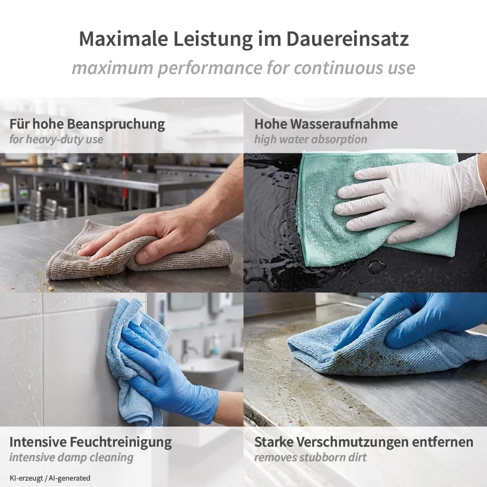 Hygoclean Micro Master Premium Mikrofasertuch blau L 50 Stück