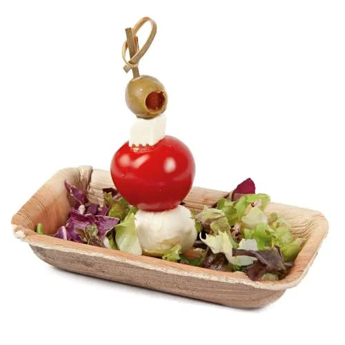 NatureStar Fingerfood-Schalen Palmblatt 25 ml 200 Stück natur