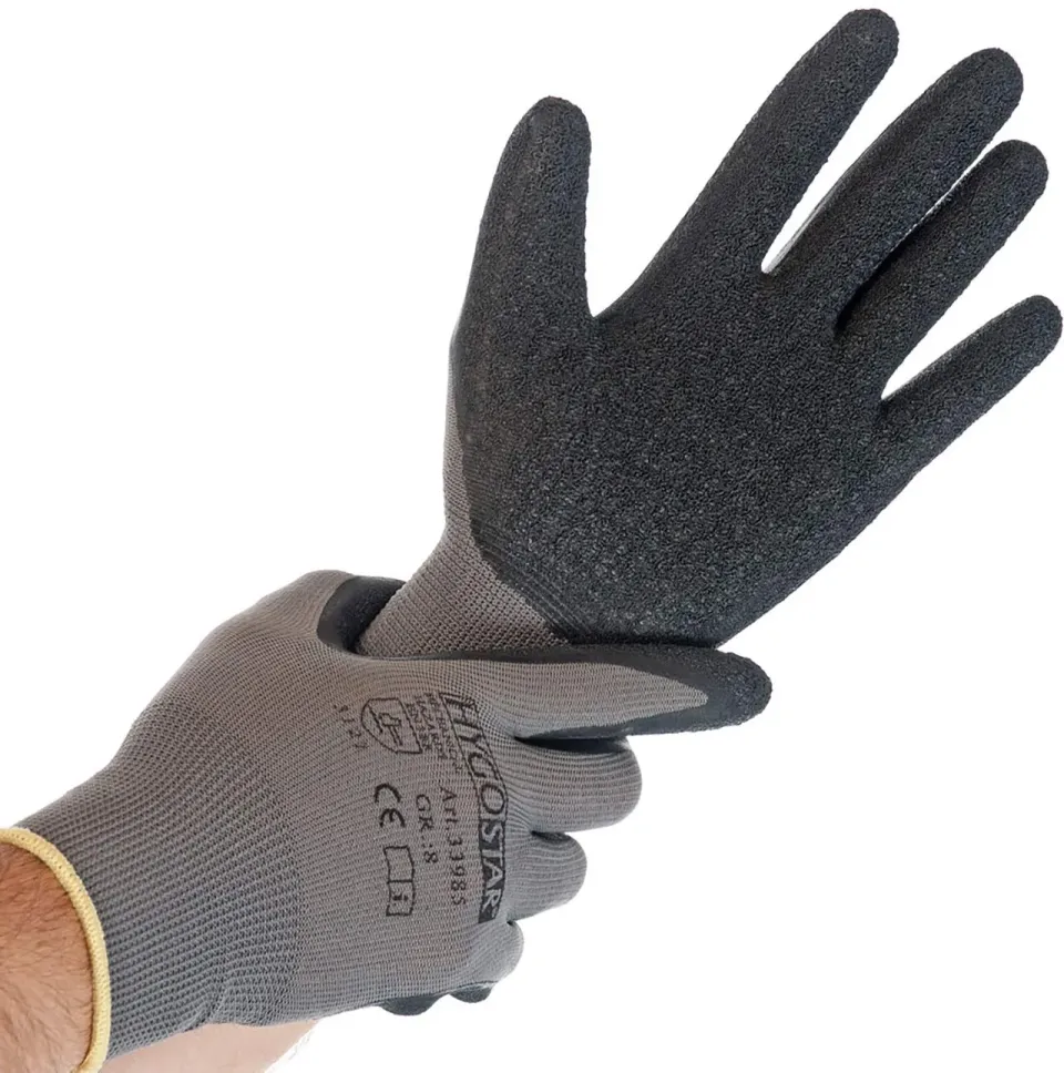Hygostar Skill 33984 Arbeitshandschuhe L grau 12 Paar griffig