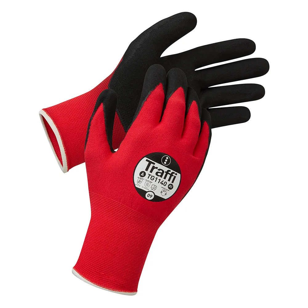 TraffiGlove TG1140 Nitril-Schnittschutzhandschuh Schnittebene A