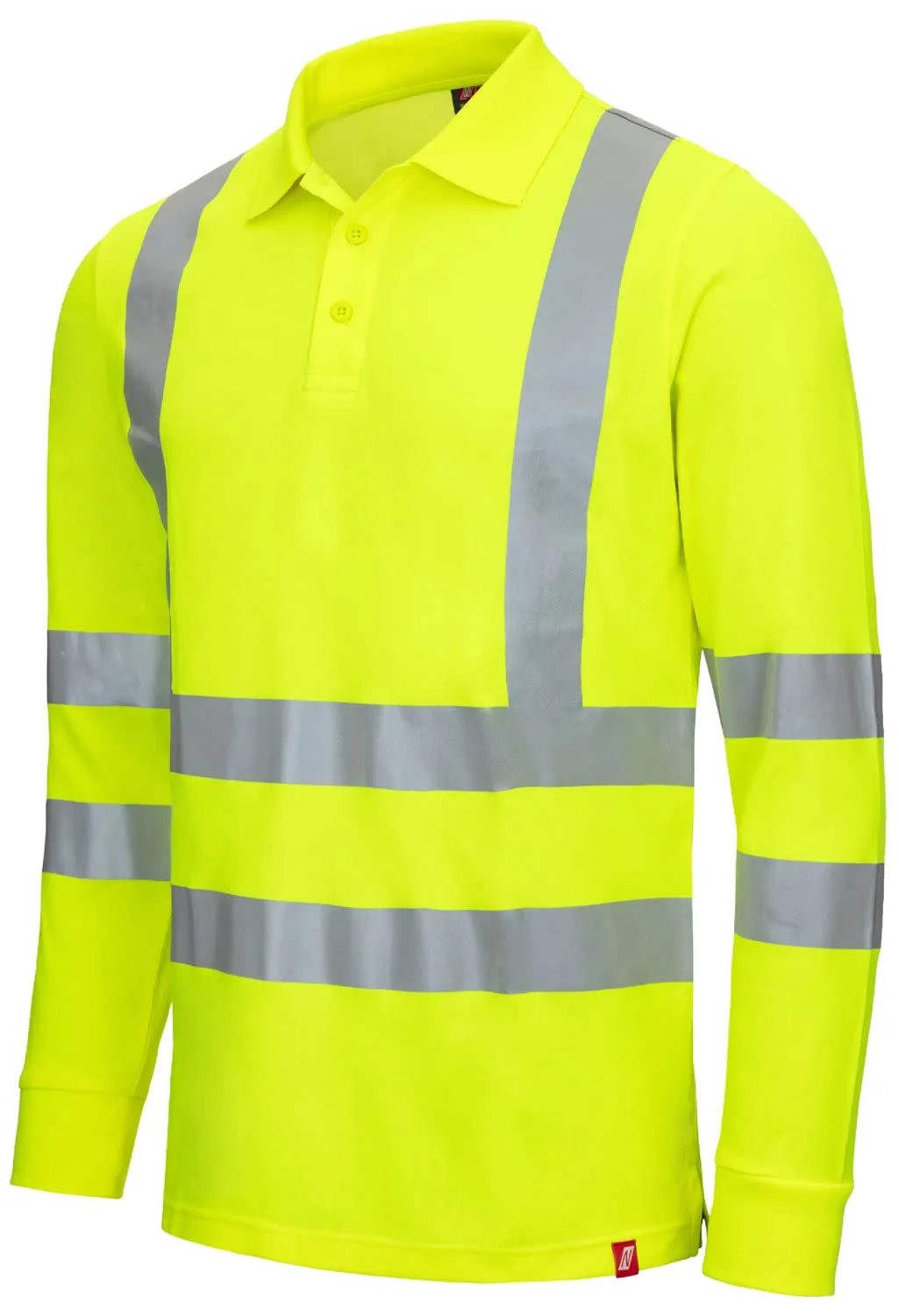 Nitras Motion Tex Viz Warnpolo langarm Reflex UV-Schutz