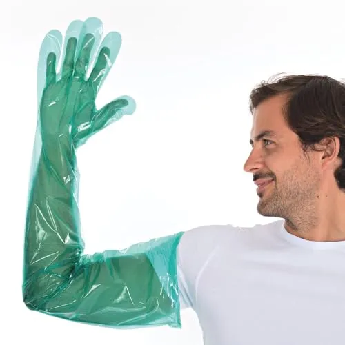 Hygostar Softline Long LDPE-Handschuhe grün 90 cm 2000 Stück