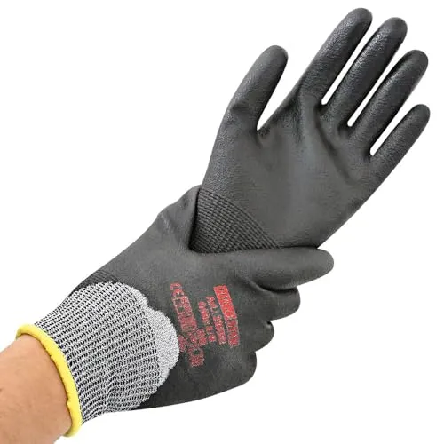 Hygostar Cut Safe Schnittschutzhandschuh PU schwarz 7/S 20 Stk