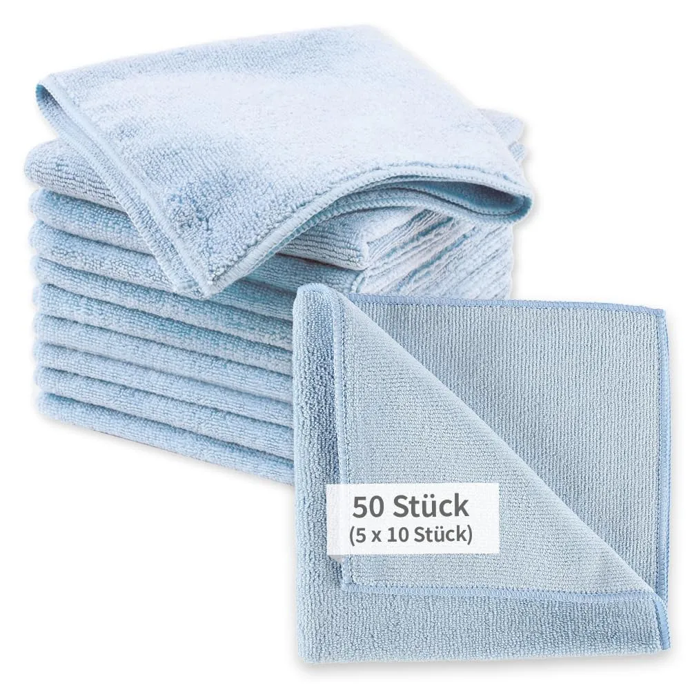 Hygoclean Micro Master Premium Mikrofasertuch blau L 50 Stück