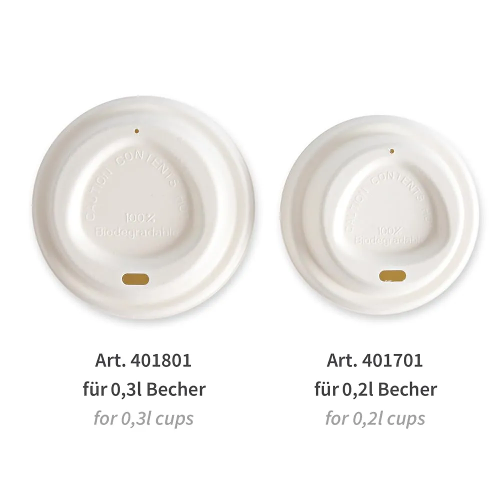 NatureStar Deckel Zuckerrohr weiß 84 mm 1000 Stück