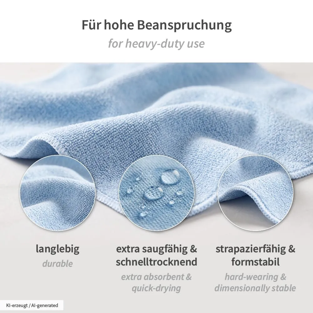 Hygoclean Micro Master Premium Mikrofasertuch blau L 50 Stück
