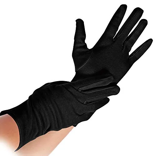 Hygostar Nero Baumwollhandschuhe schwarz XL 12 Stück