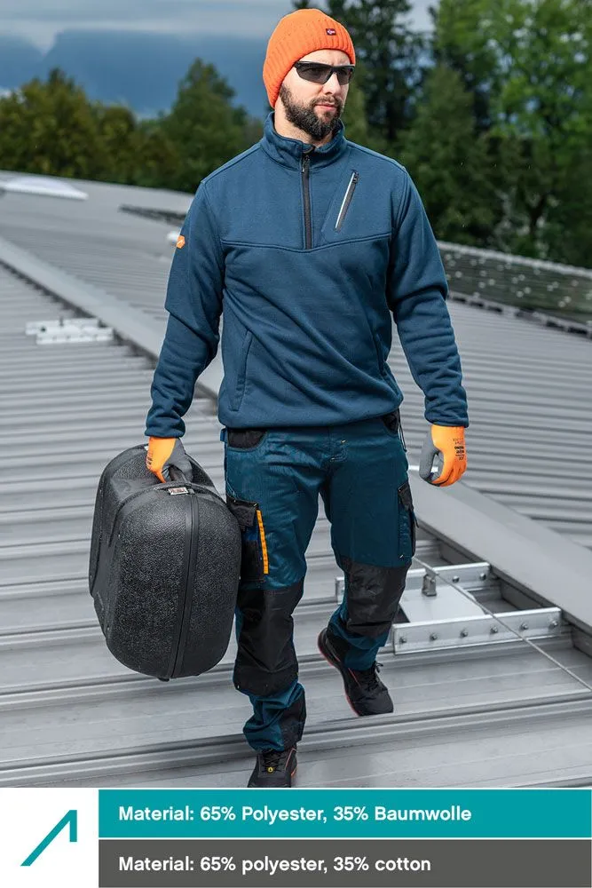 ACE Handyman Fleece-Arbeitspullover Navy L warm 360g