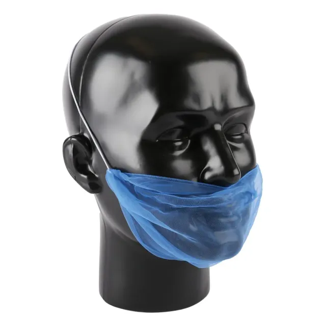 Hygostar Micromesh Bartschutz Nylon weiß 100 Stück latexfr