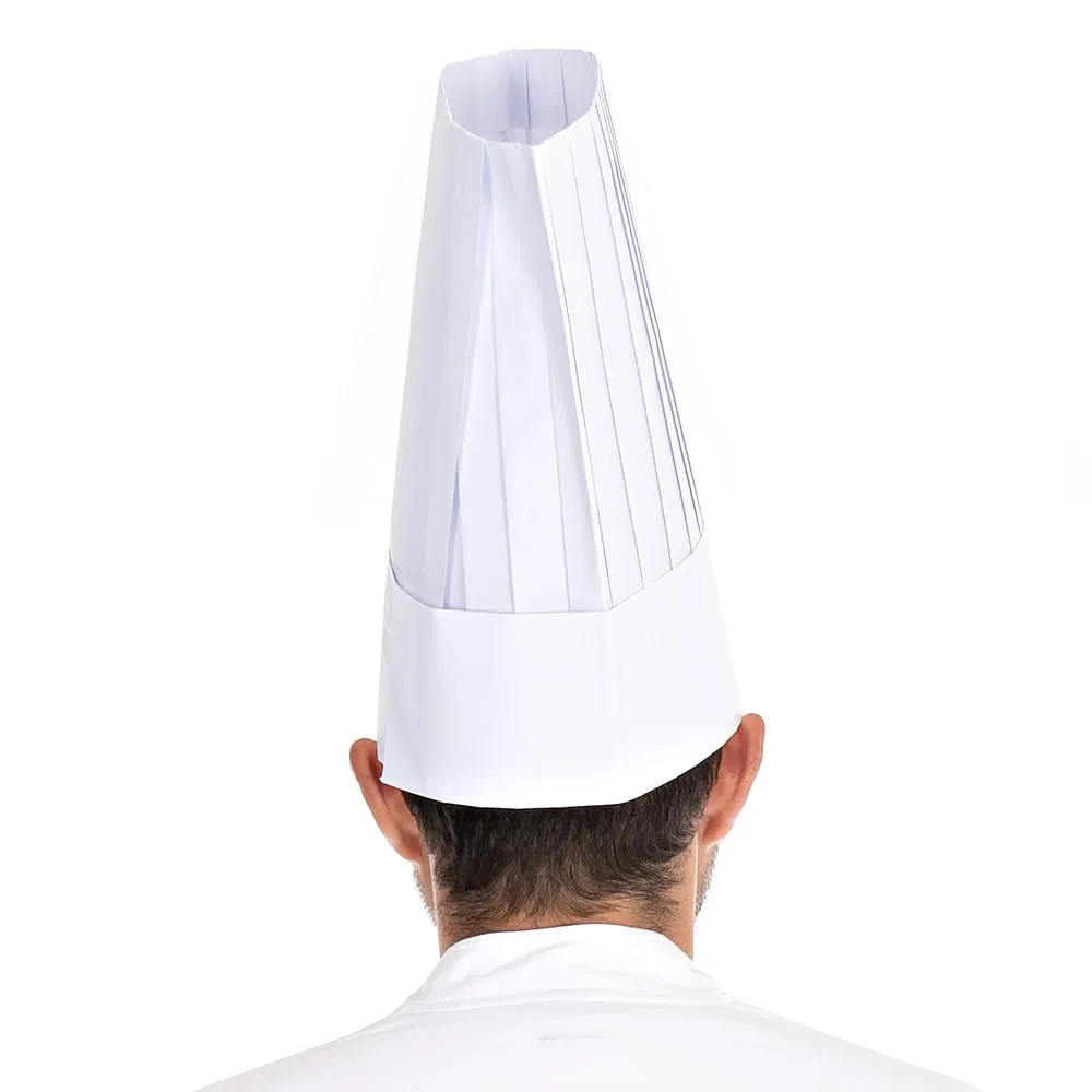 Hygostar Kochmützen Le Chef Papier weiß H30cm 250 Stk