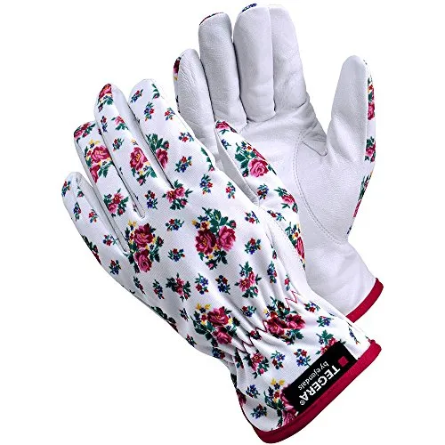 Tegera 90014 Lederhandschuh Größe 7 rot-weiß