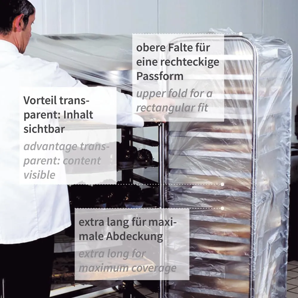 Hygostar Abdeckhaube 190x65cm transparent 100 Stück wasserdicht