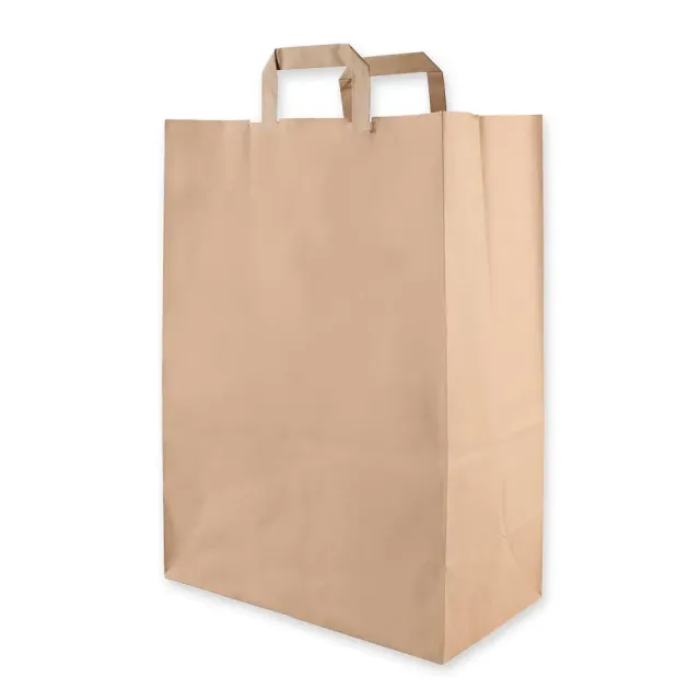 NatureStar Papiertragetasche Strong 44x32cm braun 250 Stück