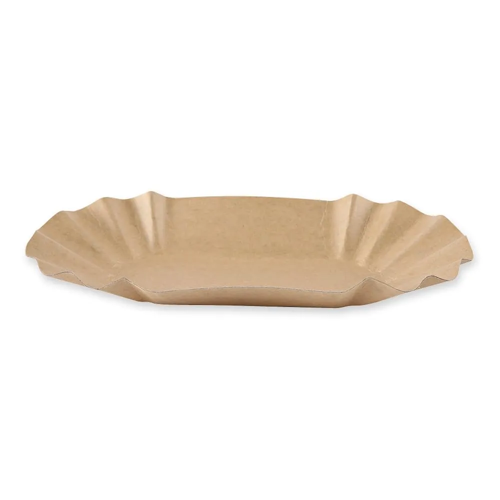 Franz Mensch NatureStar Pappschalen oval 11x19,5cm 1000 Stk Kraftpapier