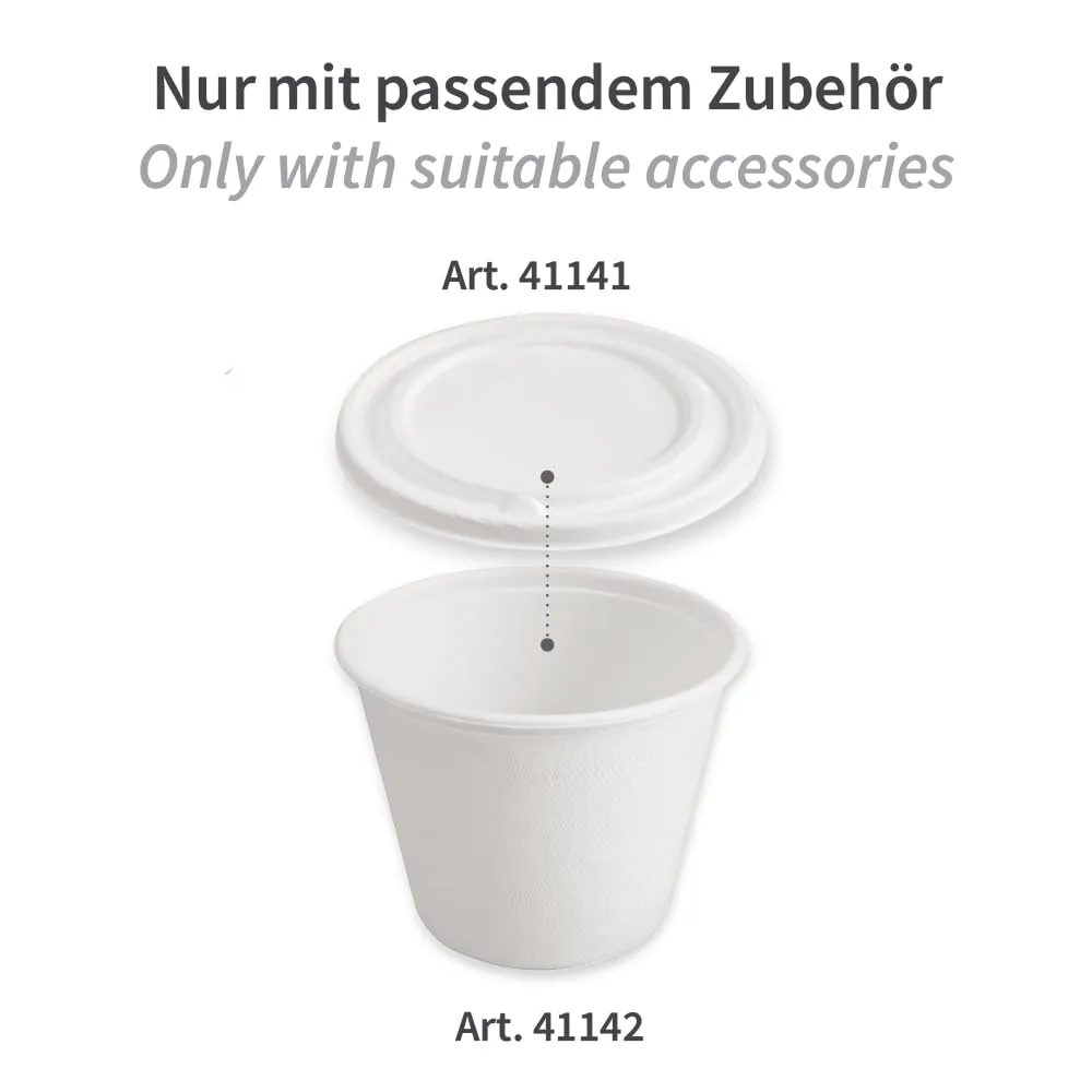 NatureStar Suppenbecher-Deckel Zuckerrohr 11 cm 500 Stück hitzebeständig