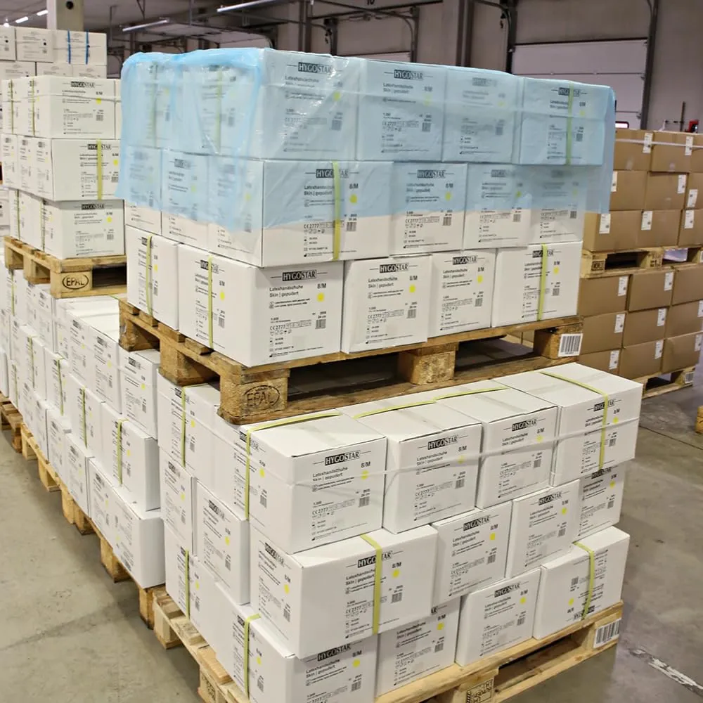 Hygostar Palettenhauben LDPE blau 1250+850x770mm 150 Stück