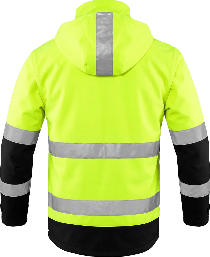 ACE Neon Softshell Warnjacke Gelb L Klasse 2