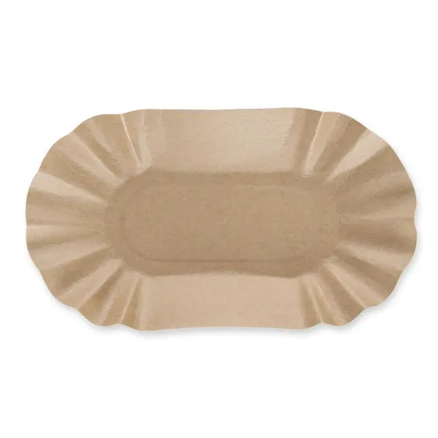 Franz Mensch NatureStar Pappschalen oval 11x19,5cm 1000 Stk Kraftpapier