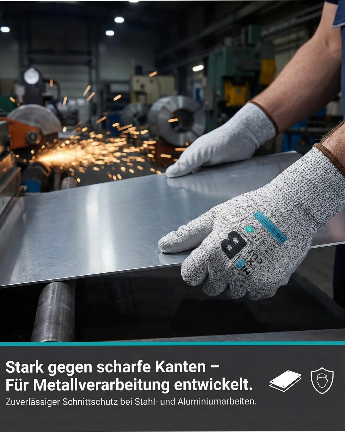 Hi5 X-Cut HI532 Schnittschutzhandschuhe M 12 Stück Level B
