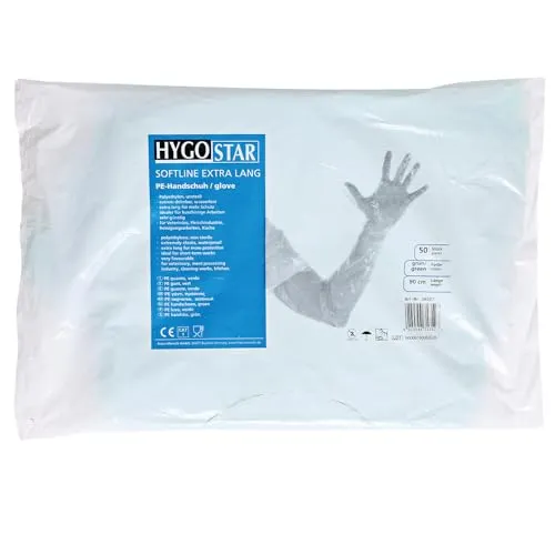 Hygostar Softline Long LDPE-Handschuhe grün 90 cm 2000 Stück