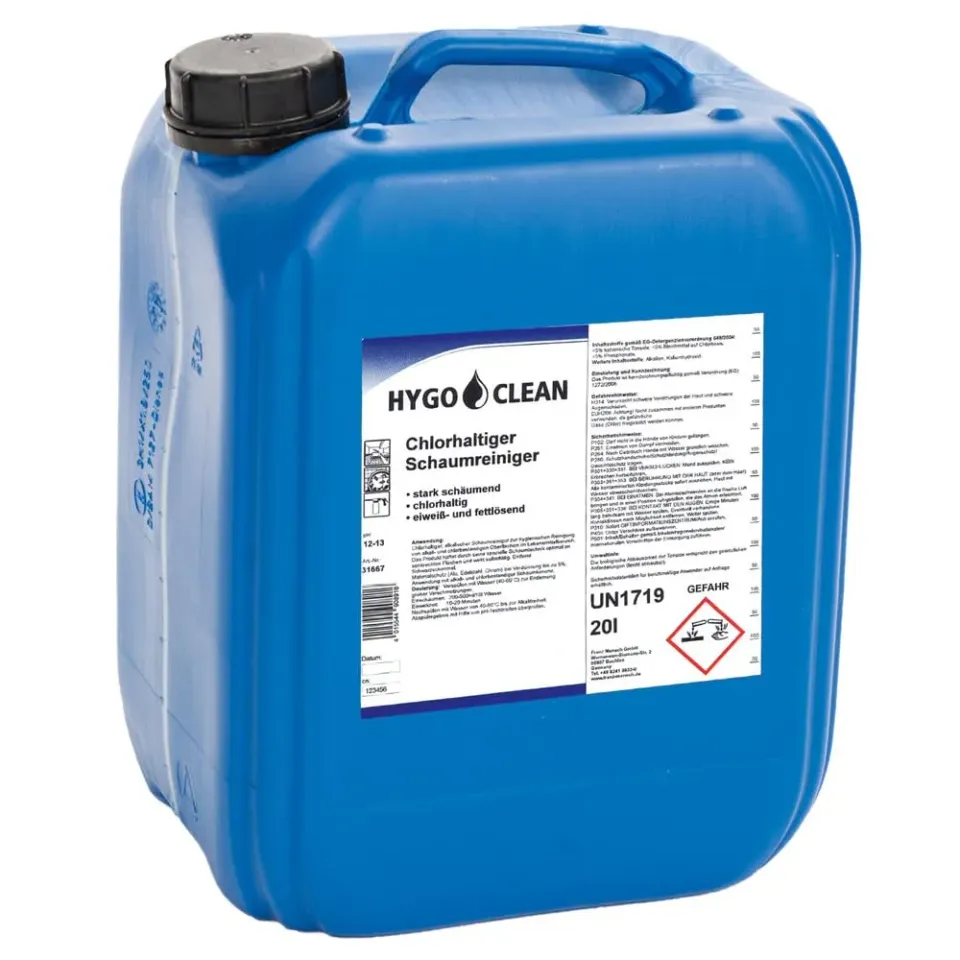 Hygoclean Schaumreiniger chlorhaltig 20l blau