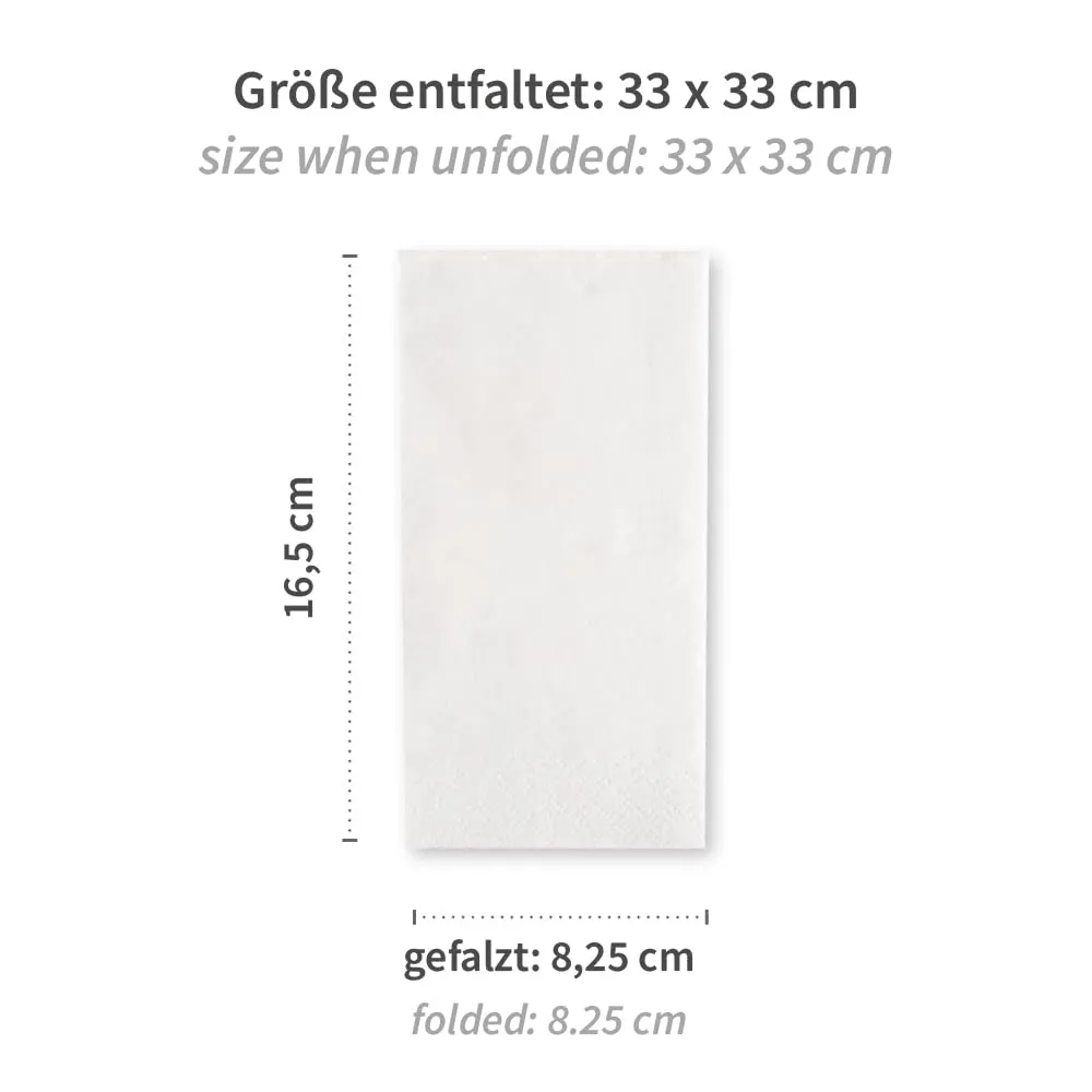 Hygostar Classic Servietten weiß 1500 Stück 2-lagig Zellulose
