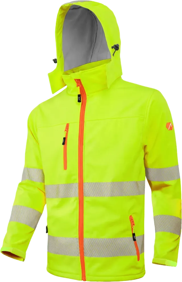 ACE Neon Lite Softshell Warnjacke Herren Klasse 3