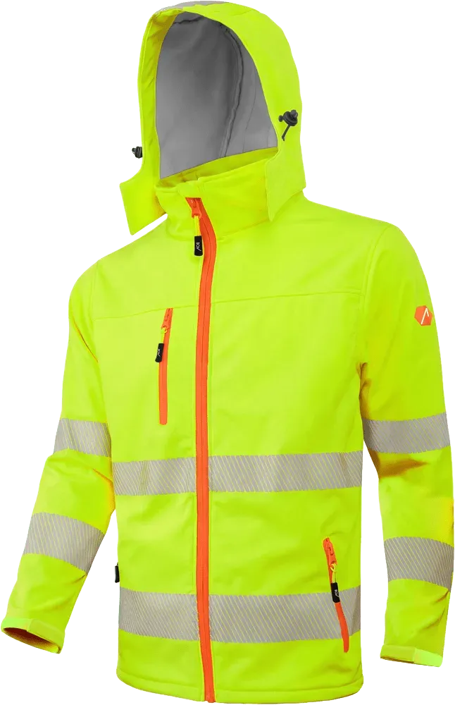ACE Neon Lite Softshell Warnjacke Herren Klasse 3