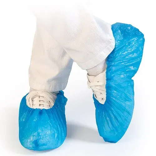 Hygostar CPE Überschuhe blau 75my 44x25 cm