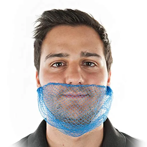 Hygostar Bartnetz detektierbar Bartmaske blau universal