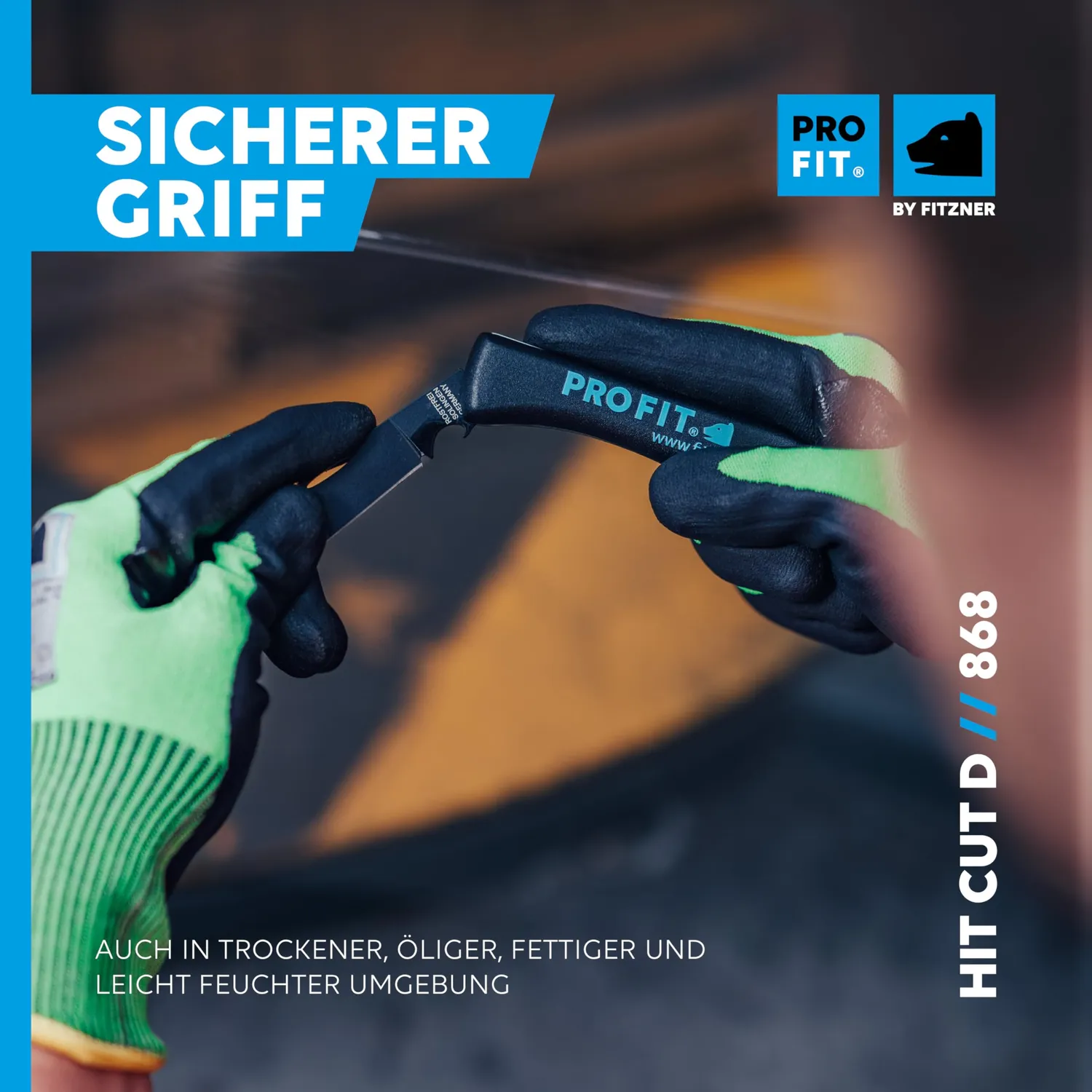ProFit 868 Schnittschutzhandschuhe Gr.10 Nitril 3 Paar