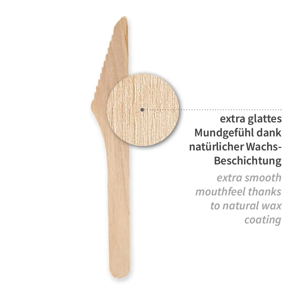 NatureStar Holzmesser gewachst 16,5 cm 1000 Stück