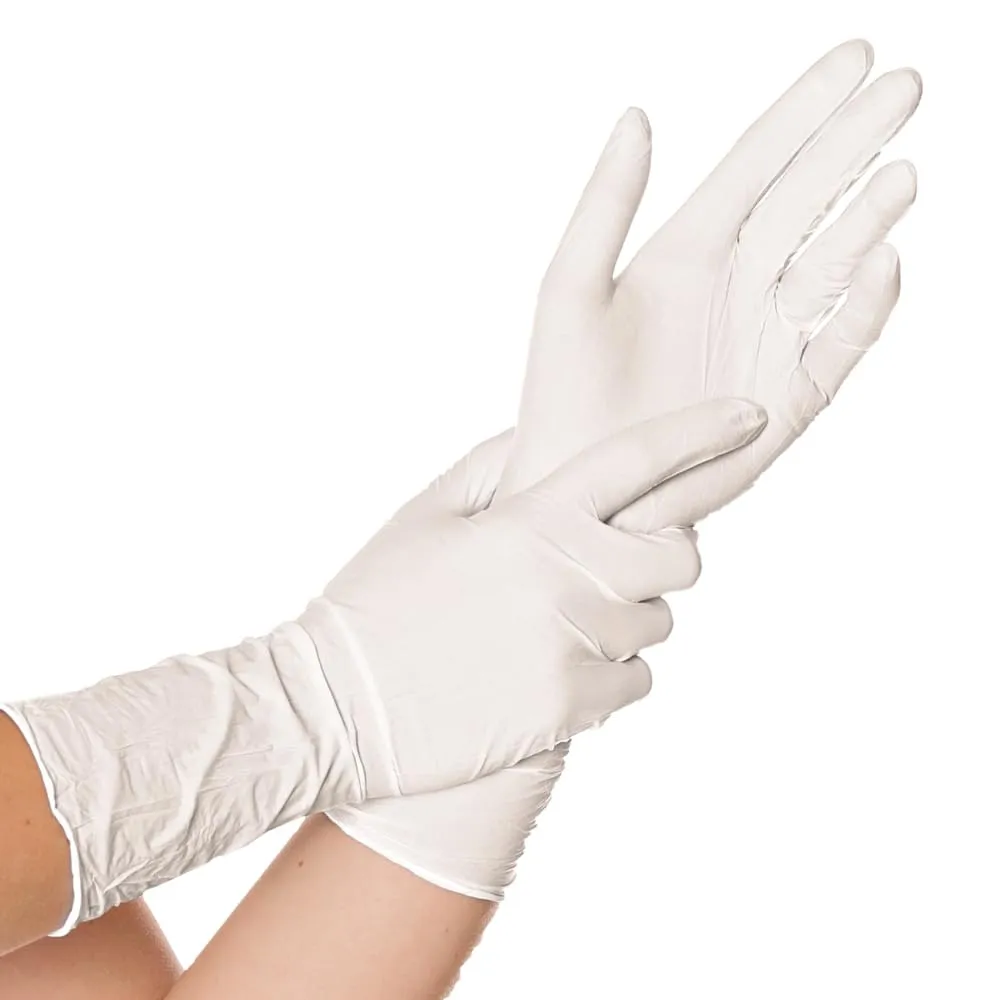 Franz Mensch Hygonorm Safe Long Light Handschuhe 100er S weiß