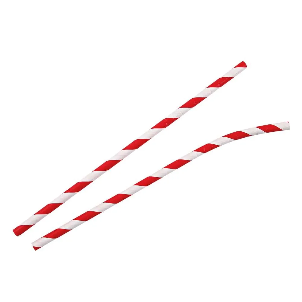 NatureStar Flex Papiertrinkhalme gelb-weiß 19,7 cm 3000 Stück