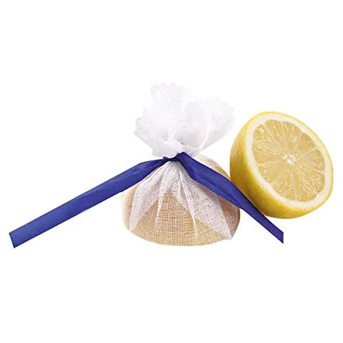 Hygostar Lemon Wrap Zitronenserviertuch weiß-blau 1000 Stück lebensmittelecht