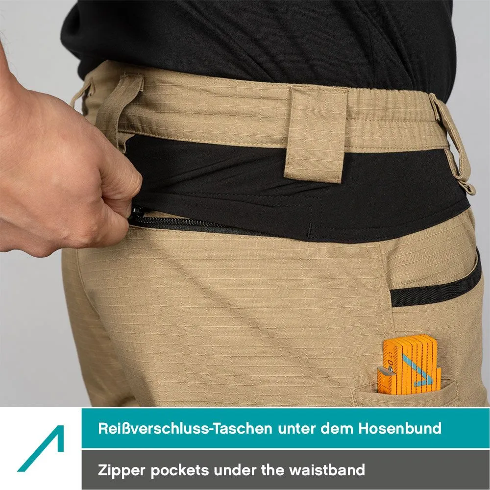 ACE Constructor Arbeitsshorts Herren Schwarz 52 Ripstop